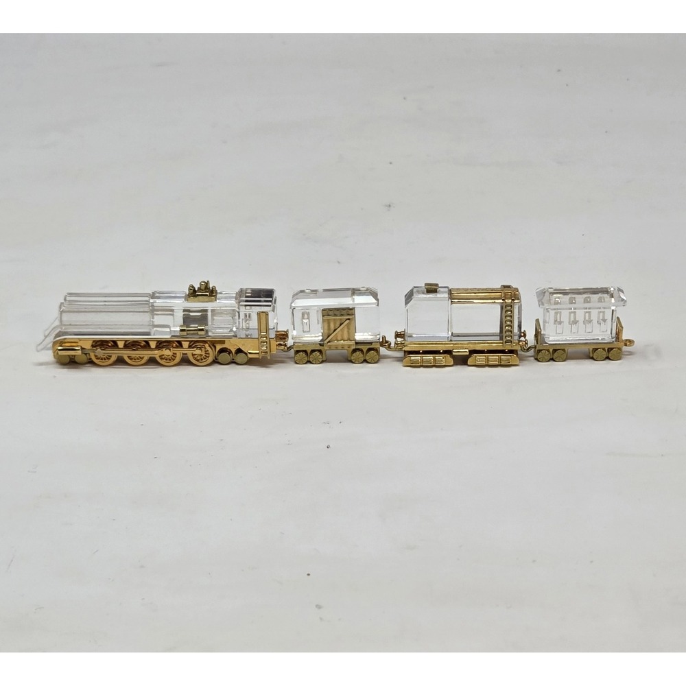 Swarovski Crystal Memories Journeys Train Set 4pc Locomotive Tender COA Boxes